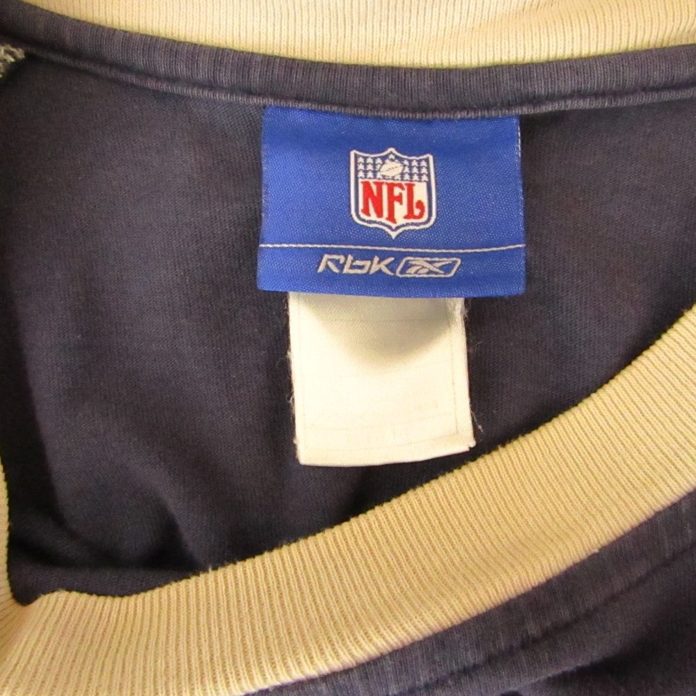 Men's | Official NFL | Reebok | Dallas Cowboys | T-Shirt | Blue & Grey - Picture 3 of 3